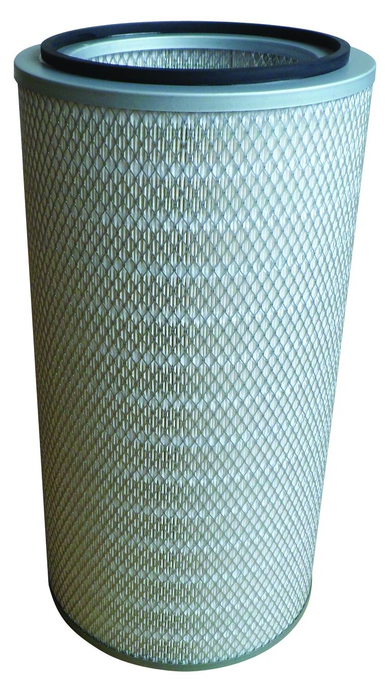 Cellulose pleated filter cartridge with wide pleat design