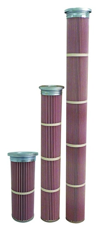 Waterproof and anti-oil filter cartridge for wet oily dust