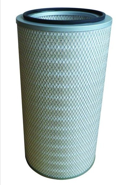 Flame-retardant filter cartridge for welding and grinding dust