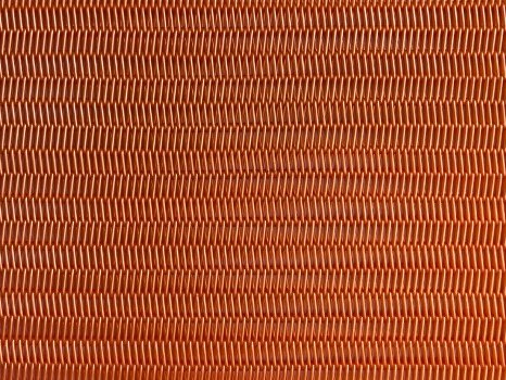 Orange PET spiral fabric with PTFE additive for non-stick duty, color customizable