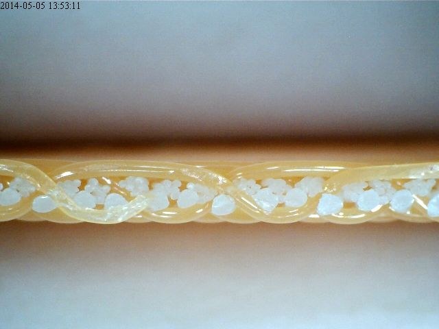 Type 623A vacuum filter fabric, side view showing the all-monofilament weave